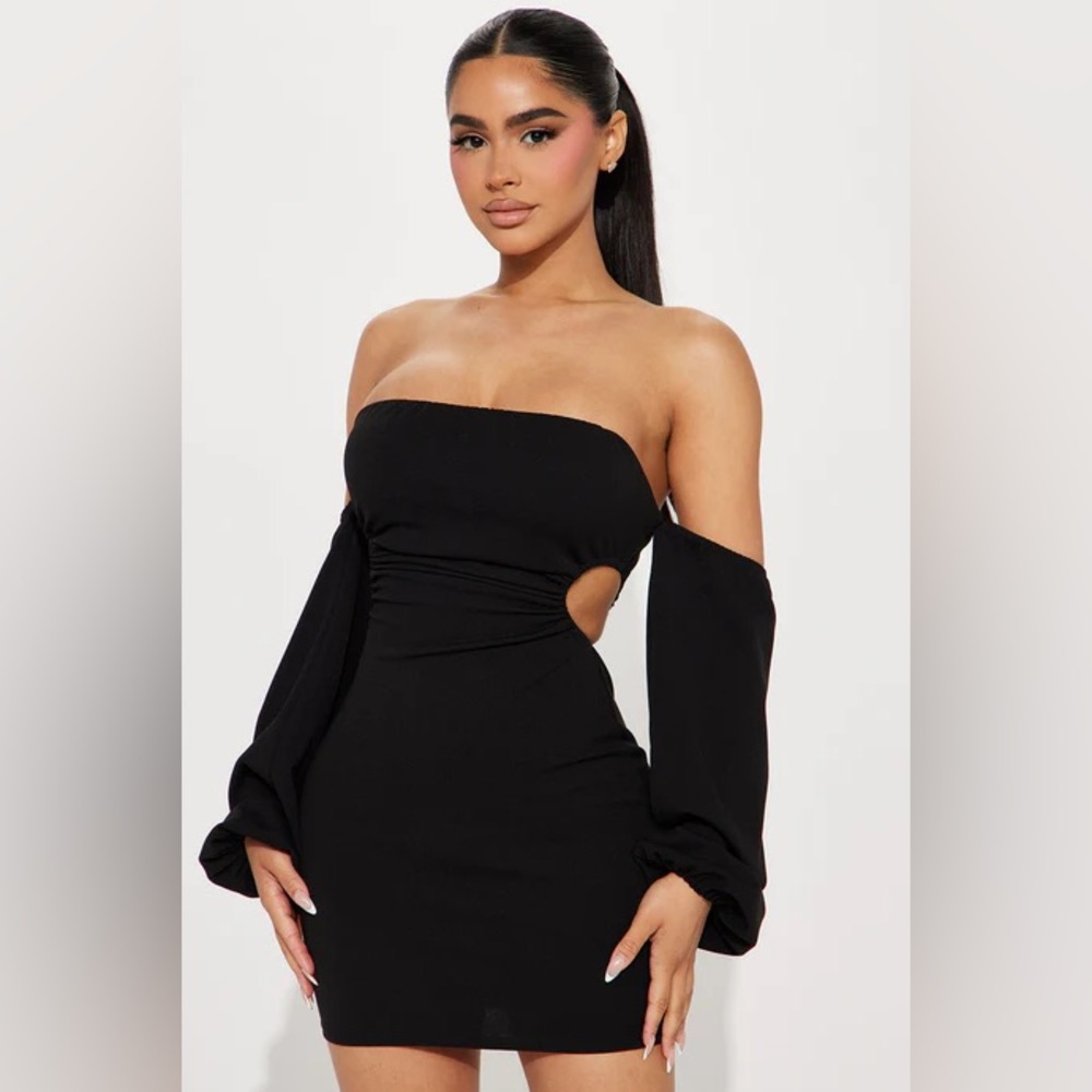 Fashion Nova Get On With It Mini Dress - Black